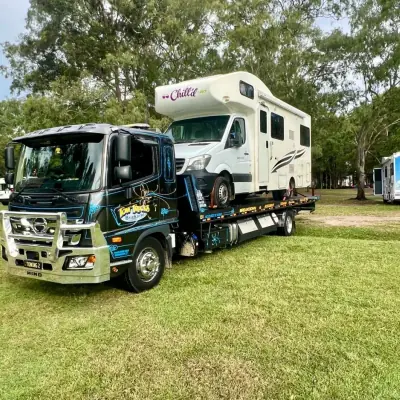 Tow truck operation 8