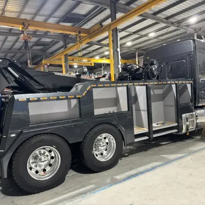 Tow truck operation 12